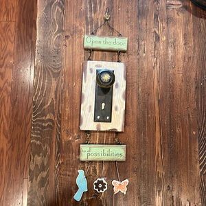 Open the door to all possibilities door knob wall decor